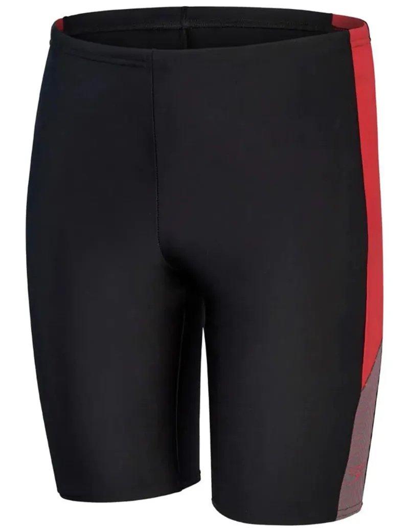 Speedo Boys Dive Jammer Black/Fed Red/Dove Grey